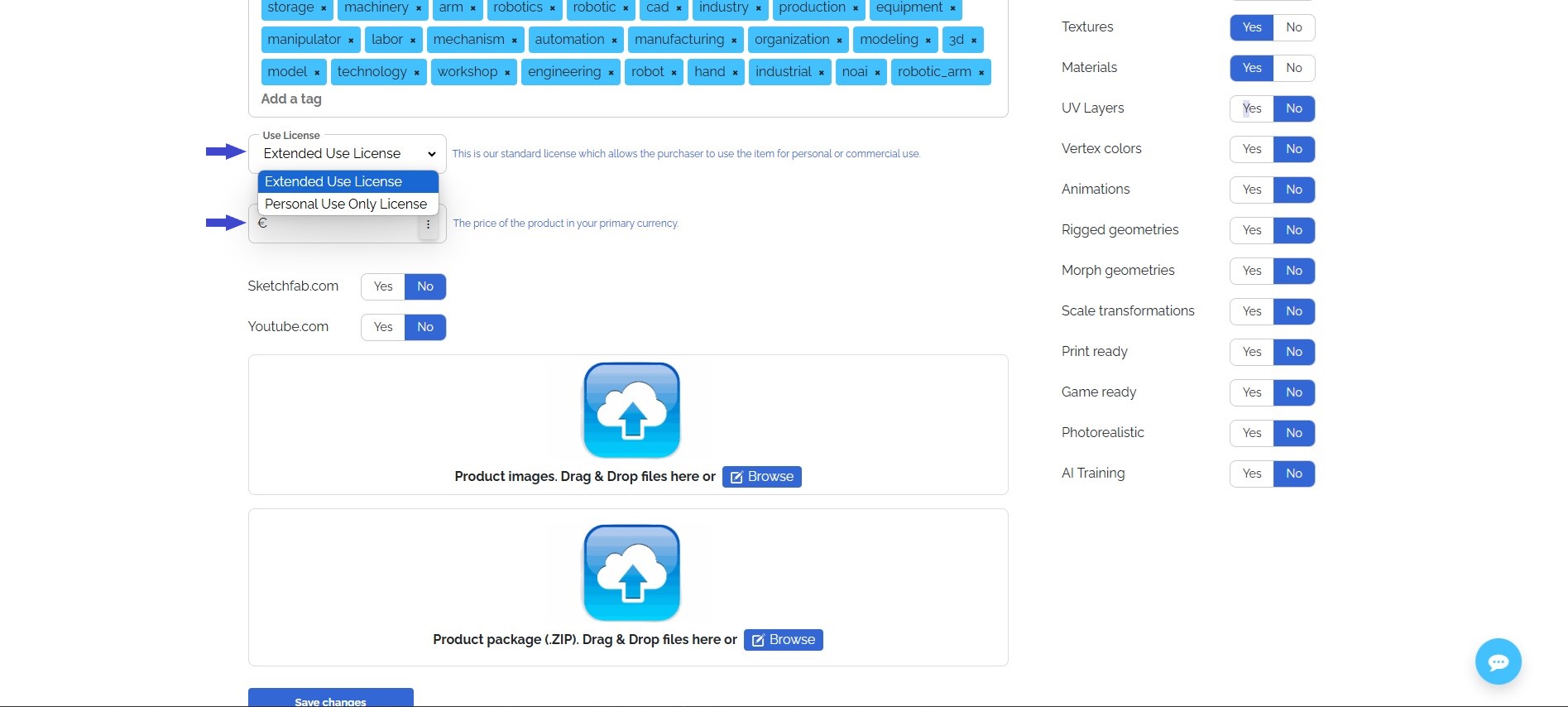 Registration example