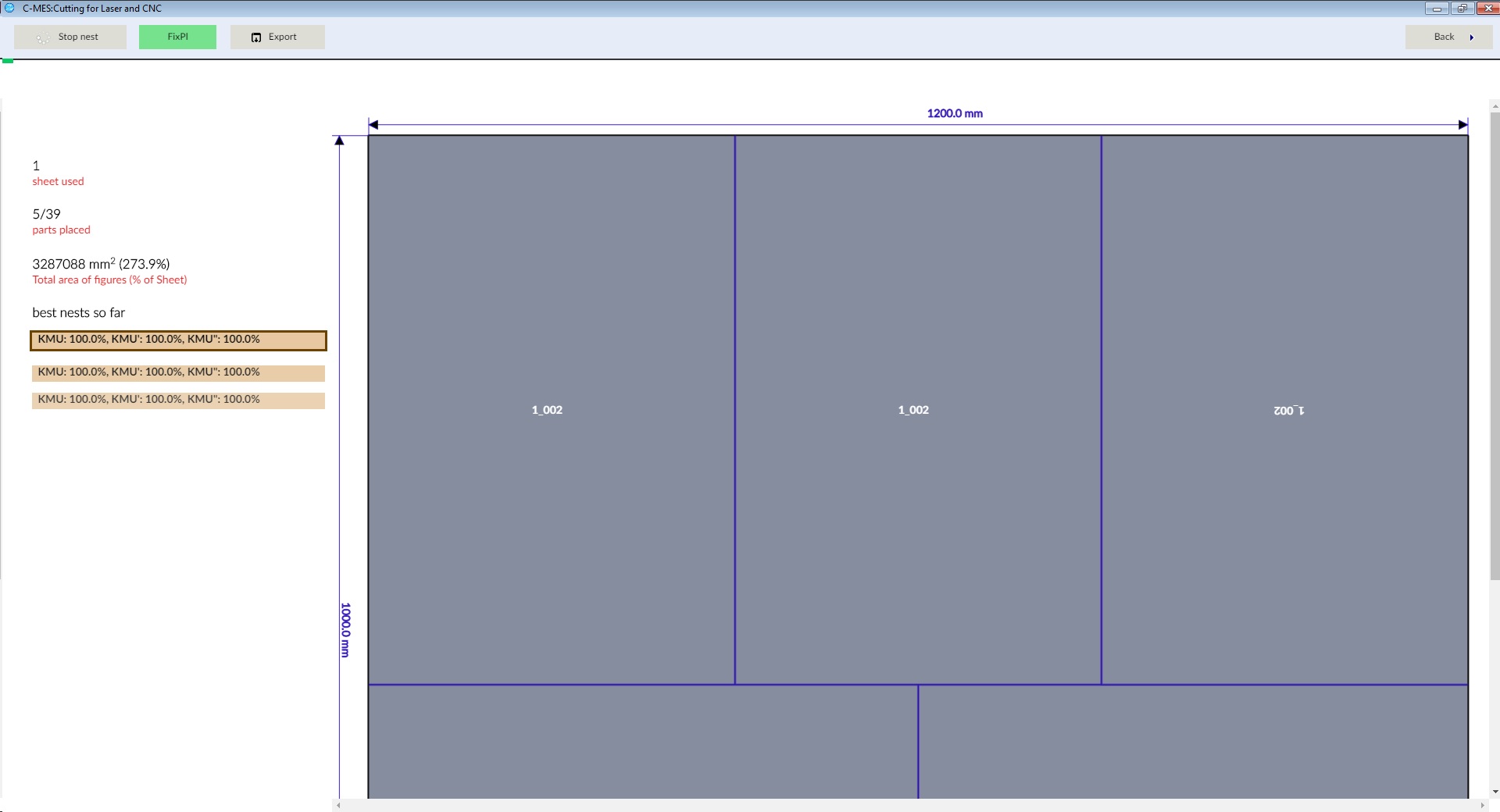 cutting rectangular parts