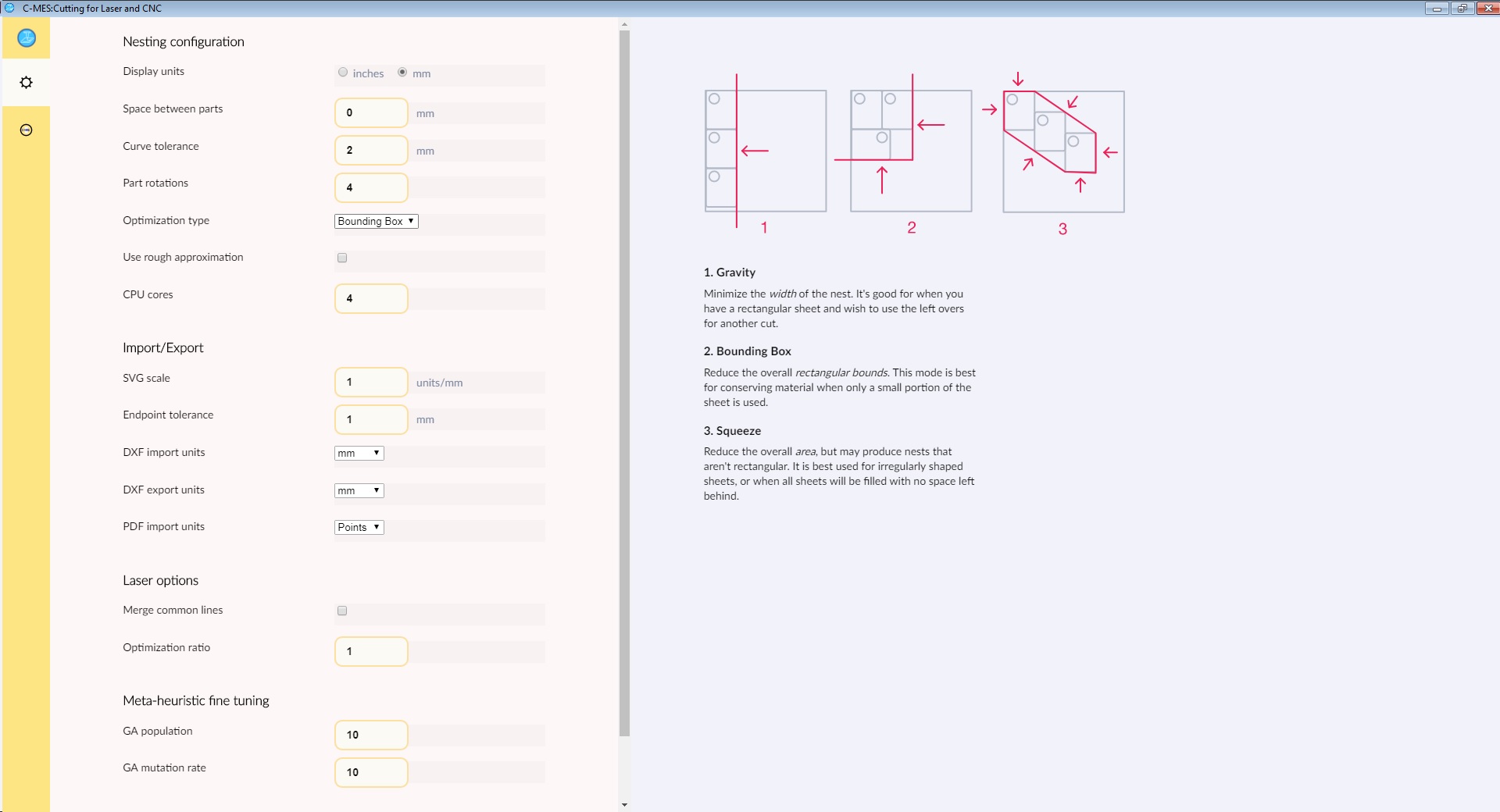 cutting rectangular parts