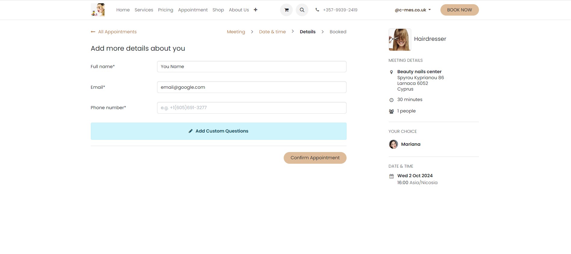 Contact information