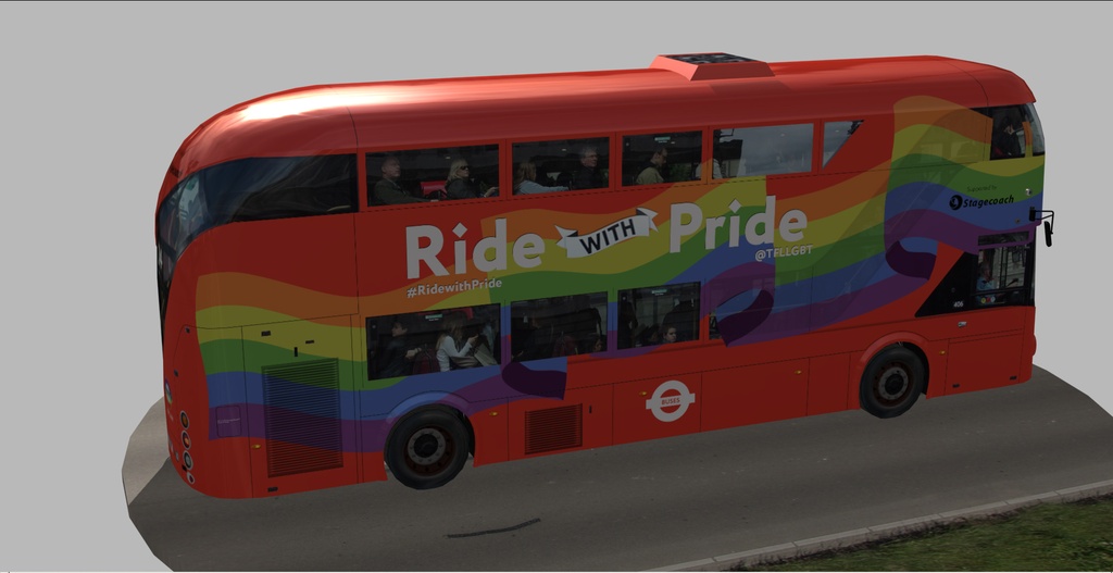 Wrightbus Routemaster Ride With Pride livery
