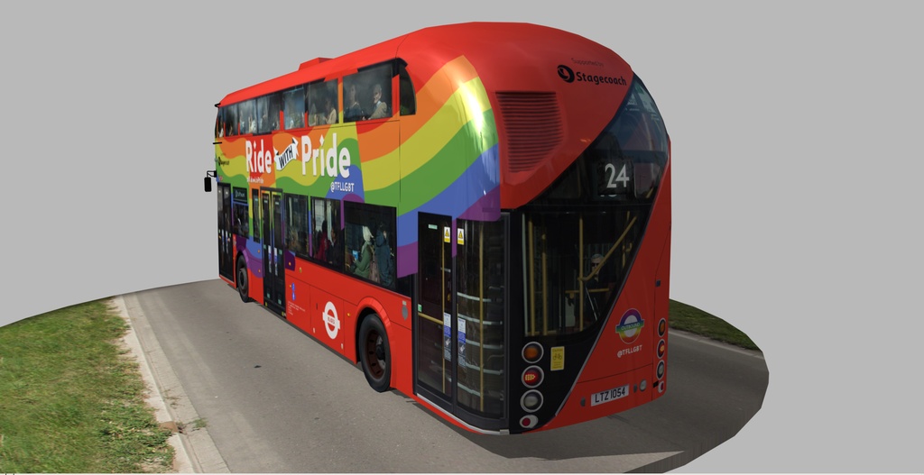 Wrightbus Routemaster Ride With Pride livery