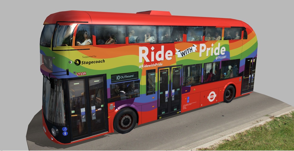 Wrightbus Routemaster Ride With Pride livery