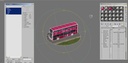 Wrightbus Streetdeck Oxford sity pink livery bus Low-poly 3D model