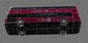 Wrightbus Streetdeck Oxford sity pink livery bus Low-poly 3D model