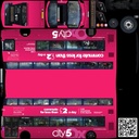 Wrightbus Streetdeck Oxford sity pink livery bus Low-poly 3D model