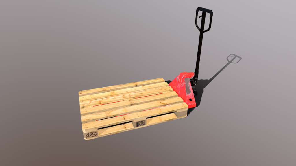 Pallet with loader