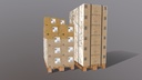 Pallets and box 400X300X300