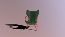 Exclusive designer armchair