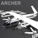 Archer Midnight EVTOL low poly