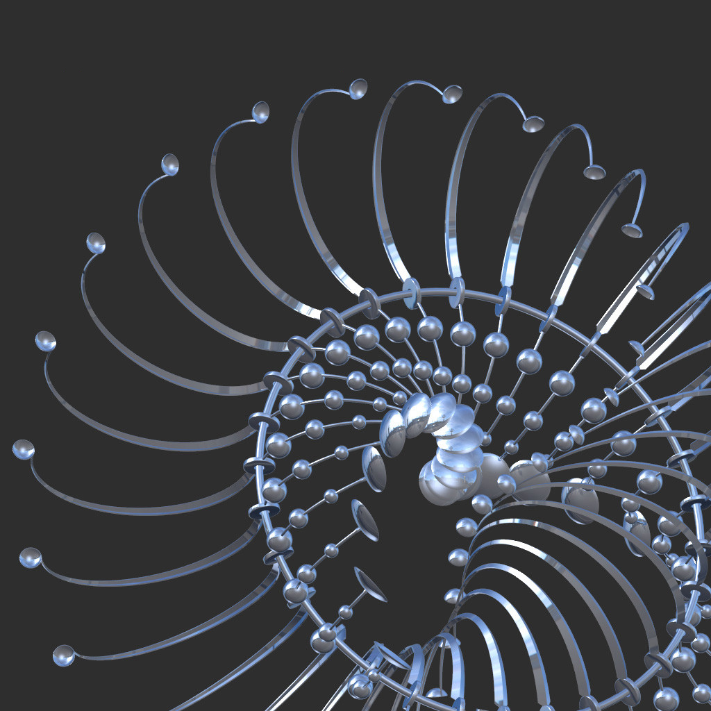 Magic Sun Flower abstract Composition