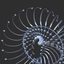 Magic Sun Flower abstract Composition