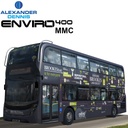 Alexander Dennis Enviro 400 MMC Brookes bus livery Low-poly 3D model