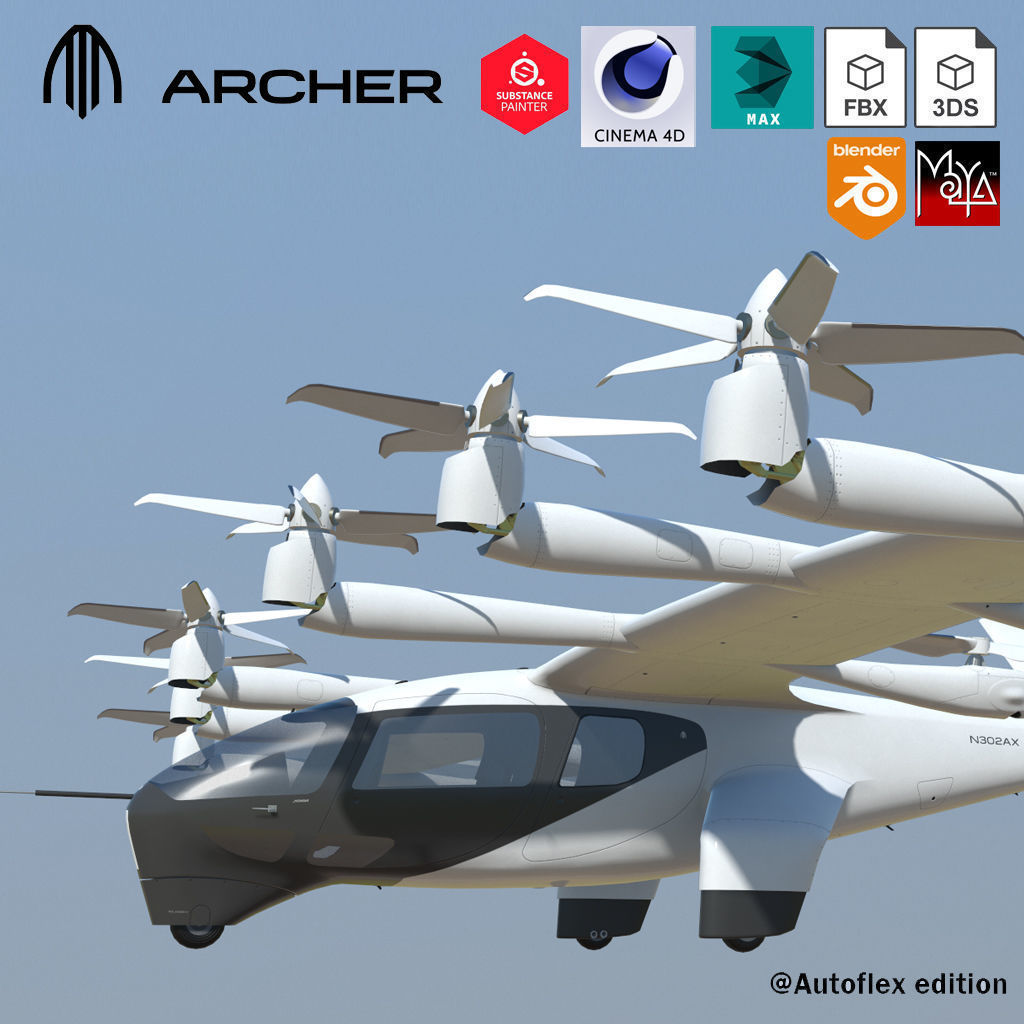 Archer Midnight EVTOL Extended version