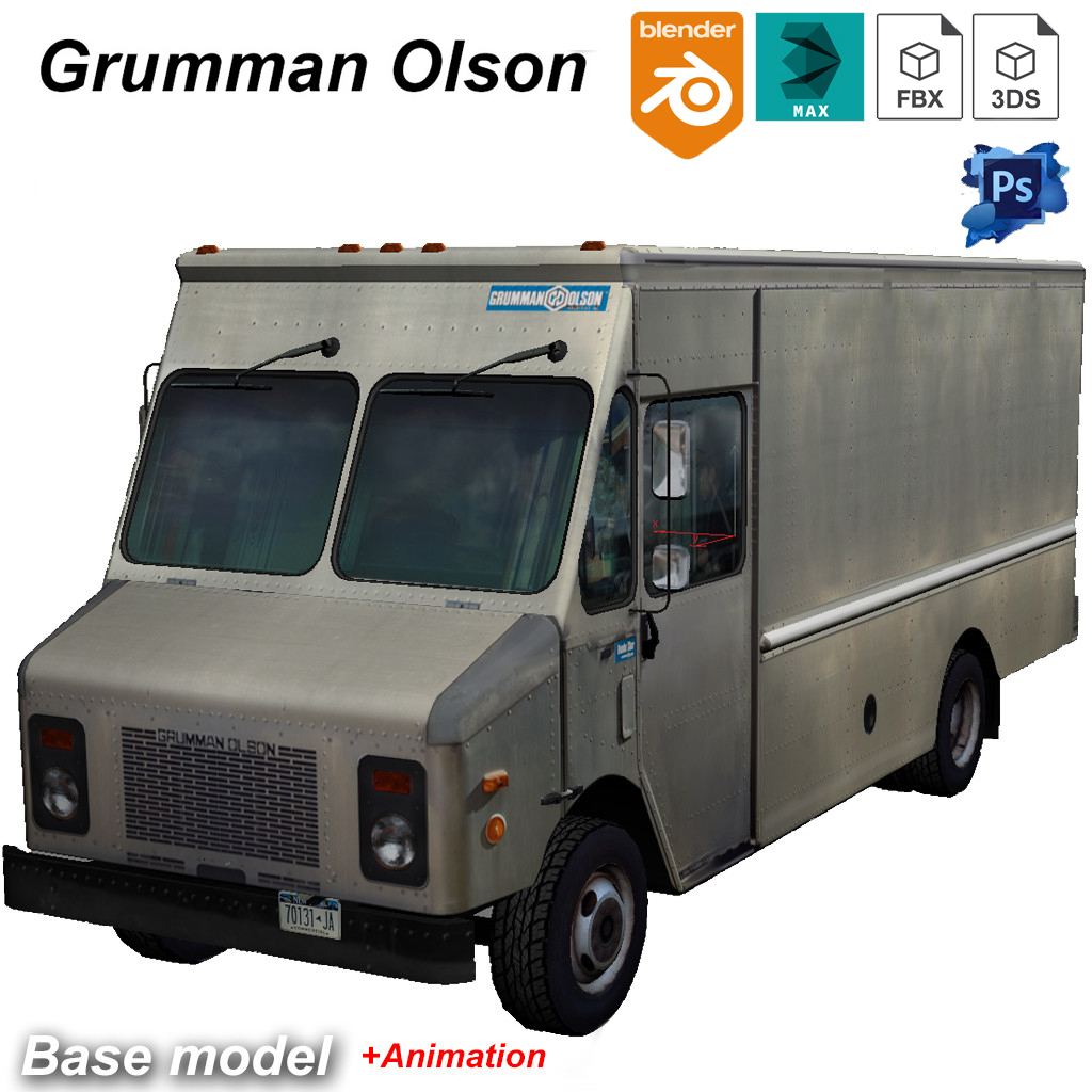 Grumman truck bare metal