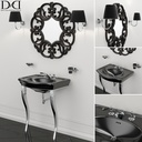sink NEW ETOILE (MARLENE CONSOLE) and mirror Black AMELIE Devon Devon
