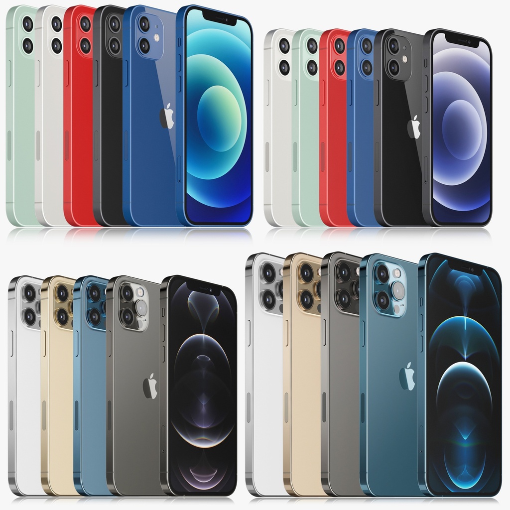 Apple iPhone 12 mini and 12 and 12 pro and 12 pro MAX all colors