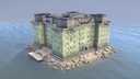 WW2 FlakTurm IV Island