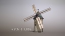 France Windmill Largny-sur-Automne WithLODs