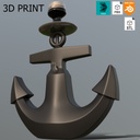 Hookah body stylized a sea anchor 3D print
