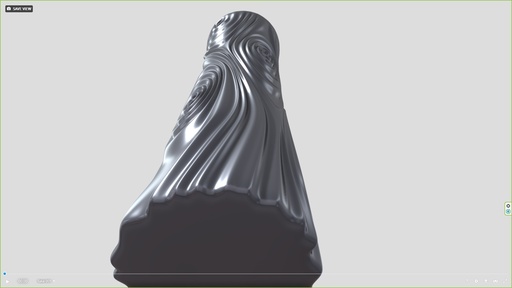 Floor vase Waves pattern