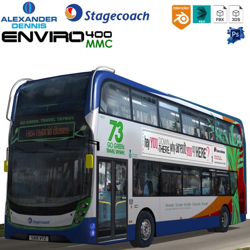 Alexander Dennis Enviro 400MMC Stagecoach livery