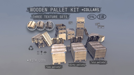 (Collection) Cargo Wood Pallets Collars Cover EUR EPAL