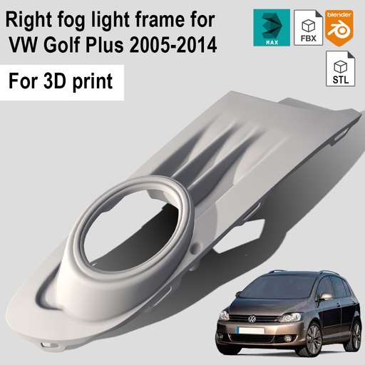 Right fog light frame for  VW Golf Plus 2005-2014